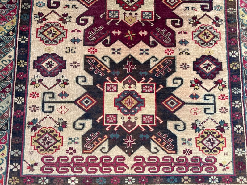 COLLECTORS' ITEM Stunning Natural Vegetable Dye Super Fine Quality Kazak Rug gallery