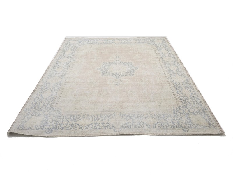 10X13 Vintage Antique Muted Floral Distressed Oriental Rug Wool Carpet 9'7X12'8 gallery