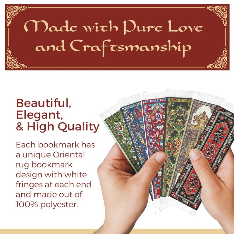 Oriental Carpet Bookmarks Buhara - Authentic Woven See Photo for Colors gallery