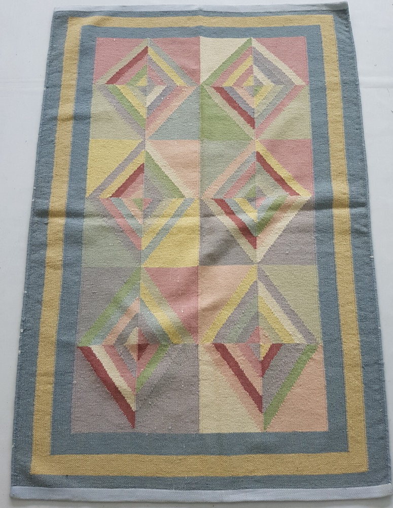 Vintage Handmade Traditional Beautiful Scandinavian Floor Rug Carpet 146x95 cm
