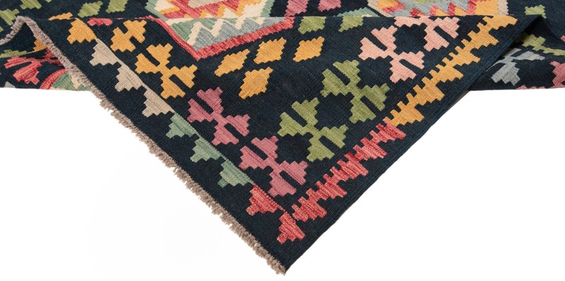 Kelim Afghan 197x151 cm Handwoven Oriental Carpet Rug Kilim gallery