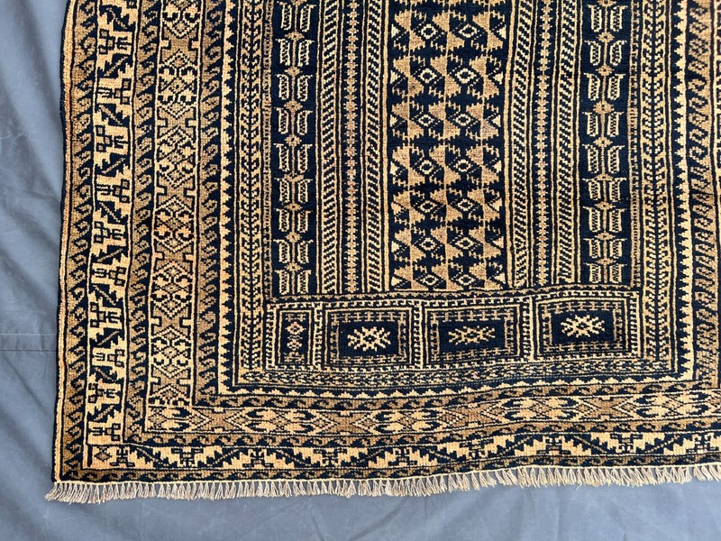 Black Turkish Prayer Rug 3x5 Antique Hand Knotted Tribal Faded Anatolian Wool ru gallery