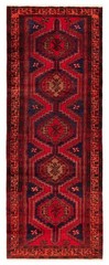 Vintage Hand-knotted Runner Rug 3’7″ x 9’4″ Traditional Oriental Wool Carpet