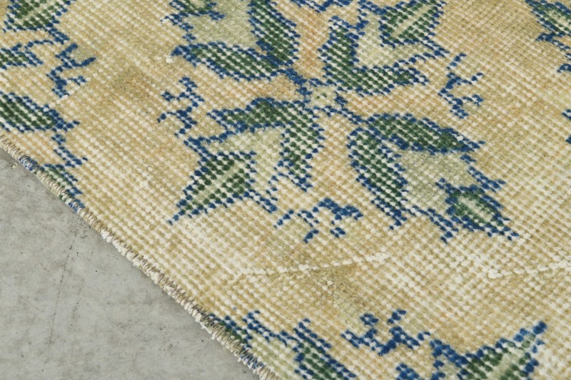 3x8 Turkish Runner Hand-Knotted Vintage Oushak Wool Rug Runner Long Carpet,1122 gallery