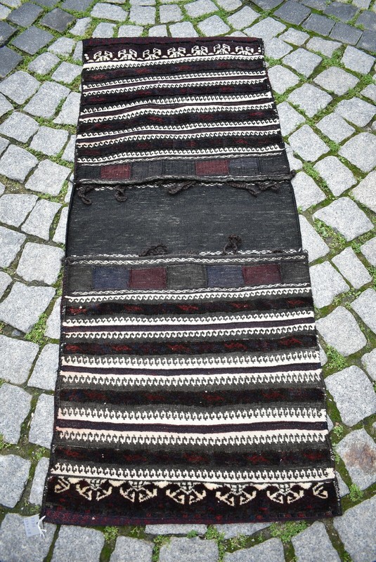 Antique Saddlebag Rug 23'' x 54'' Collector Item Tribal Completely Saddlebag Rug gallery