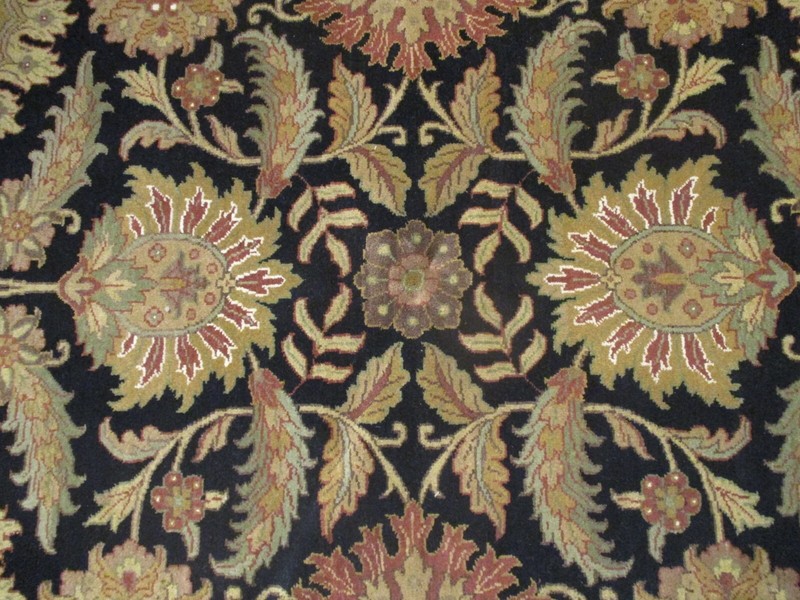 8' ROUND GORGEOUS DESIGN Allover-Pattern HANDMADE-KNOTTED FINE WOOL RUG 586027 gallery