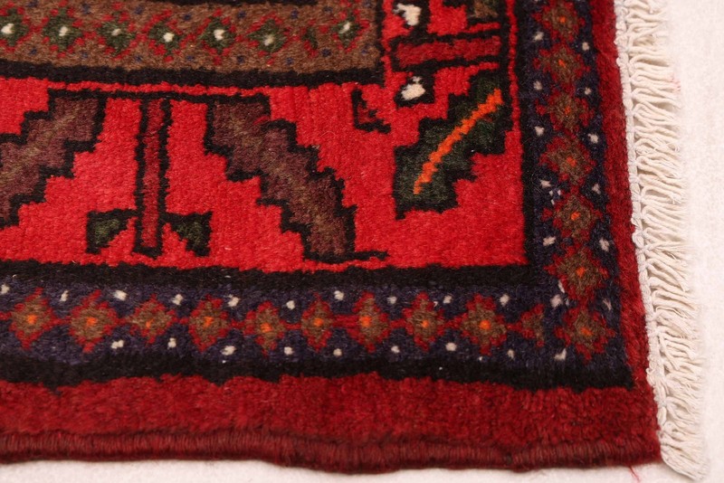 Vintage Hand-Knotted Area Rug 4'1" x 6'2" Traditional Oriental Wool Carpet gallery