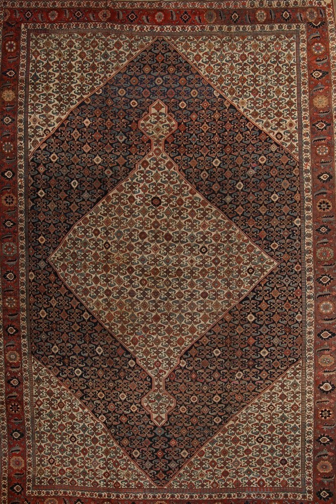 Pre-1900 Bidjar Hand-made Antique Rug 14x21 Palace Size Dining Room Carpet