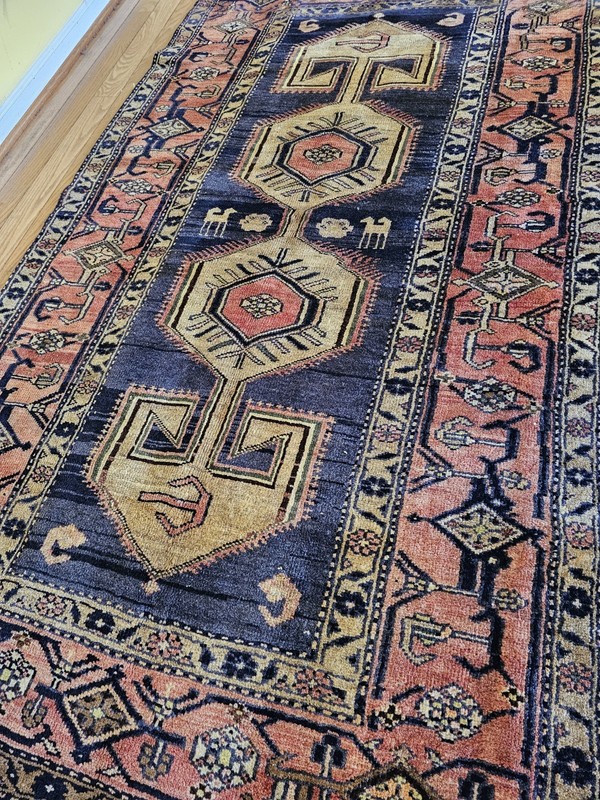 4.2 x 7.4 VINTAGE Top Quality Veg Dye Turkish Are Rug Hand Knotted One Of A Kind gallery