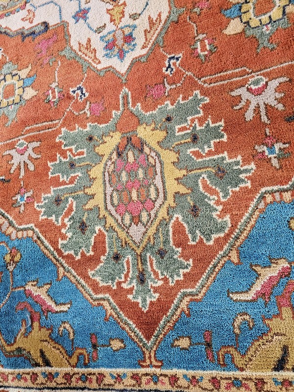 9 x 12 SUPER QUALITY INDO HERIZ SERAPI KAZAK HERIZ RUG TURKISH USHAK CAUCASIAN gallery