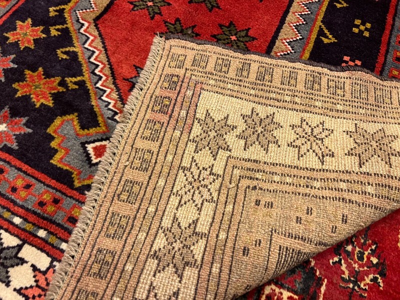 COLLECTORS' ITEM Antique Star Kazak Tribal Natural Vegetable DyeCarpet gallery