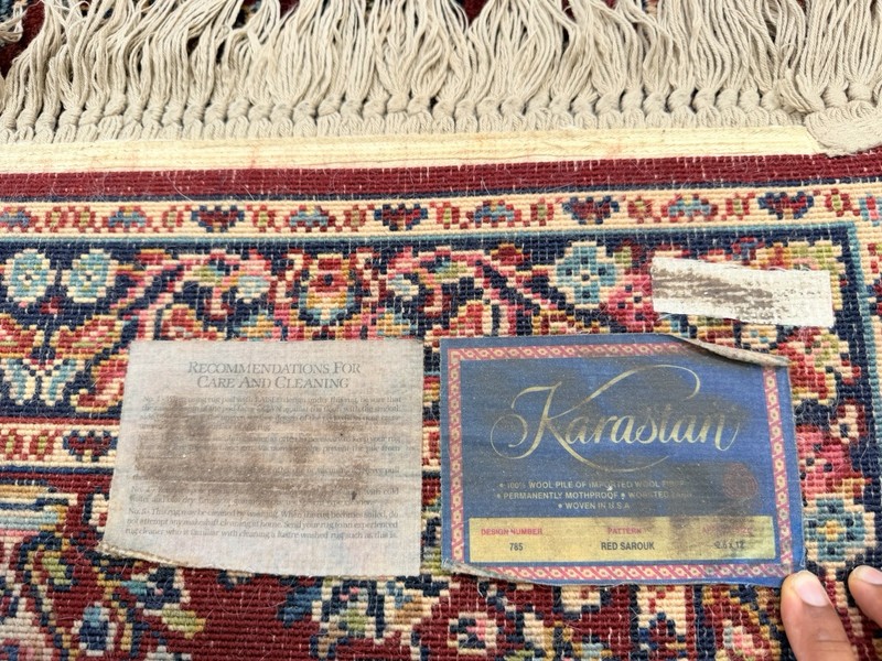 2.6' x 12' Karastan wool Rug, Red Sarouk 785, Original 700 Series gallery