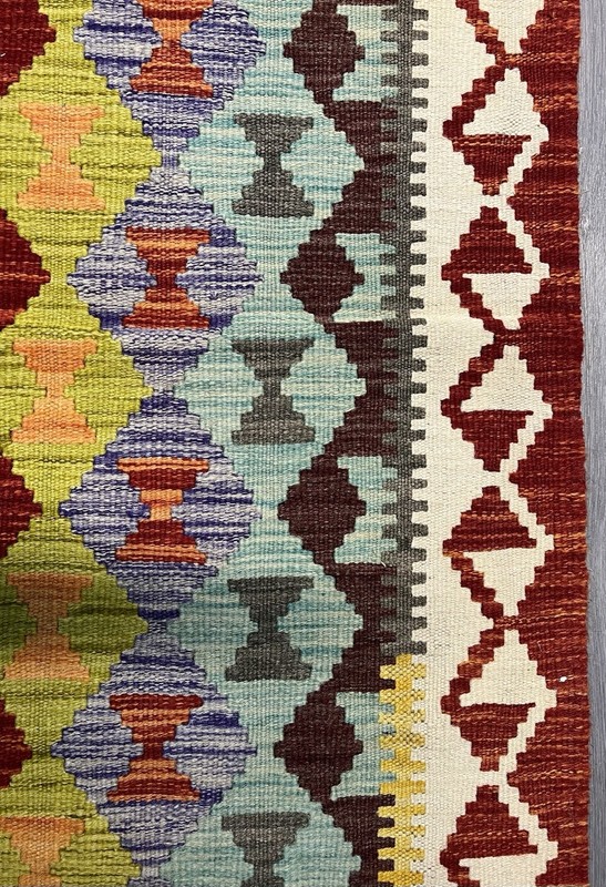 Vintage Kilim Traditional Hand Made Oriental Wool Kilim 5ftx3.2ft 155cmx101cm gallery