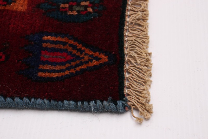 3'11" x 9'3" Vintage Hand-knotted Runner Rug Traditional Oriental Wool Carpet gallery