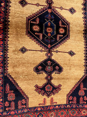 KURDISH CAMELHAIR 4′ 6″ x 6′ 8″ Circa : 1920