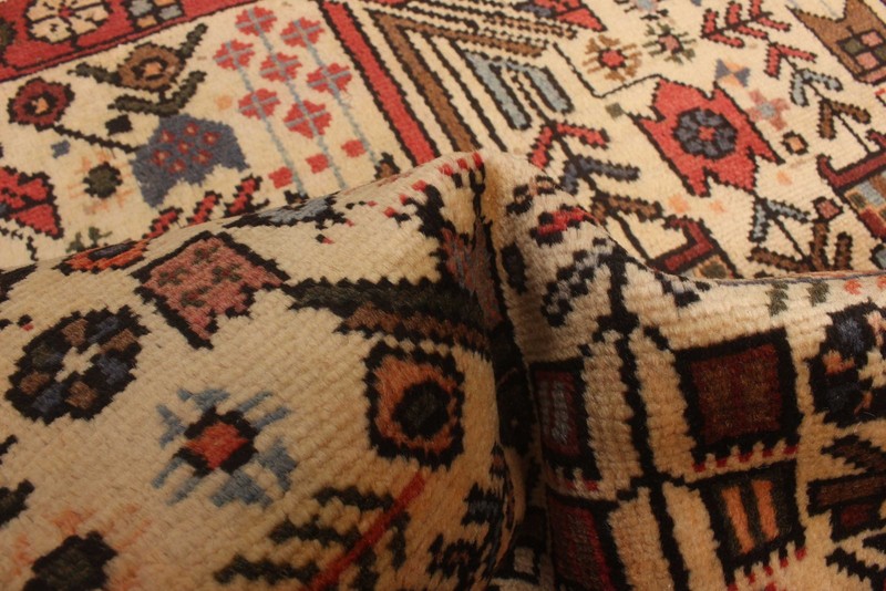 Vintage 3'3" x 4'6" Traditional Hand Knotted Vegetable Dye Wool Area Rug gallery