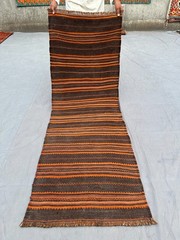 2’3 x 6’3 ft Vintage Afghan Flat Weave Kilim Runner Rug Handwoven Wool Rug