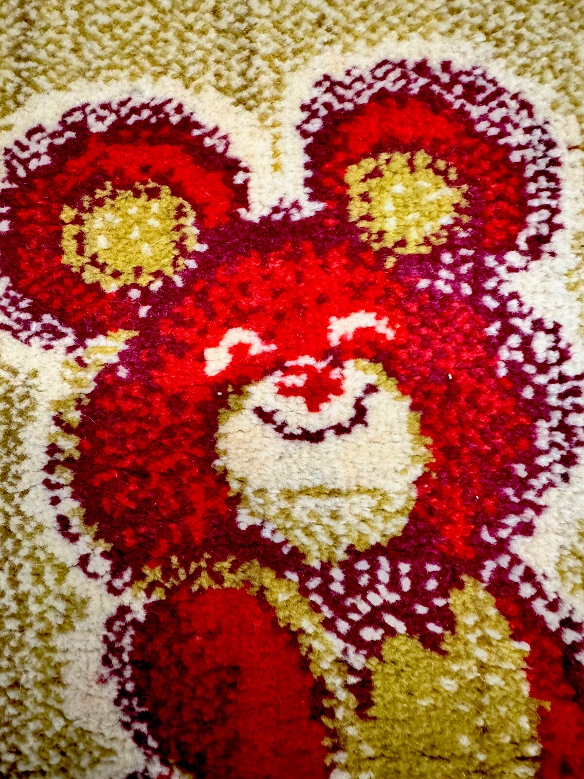 Vintage Soviet Mid-Century Carpet Rug SYMBOL OF MOSCOW OLYMPIC GAMES Decor 80's gallery