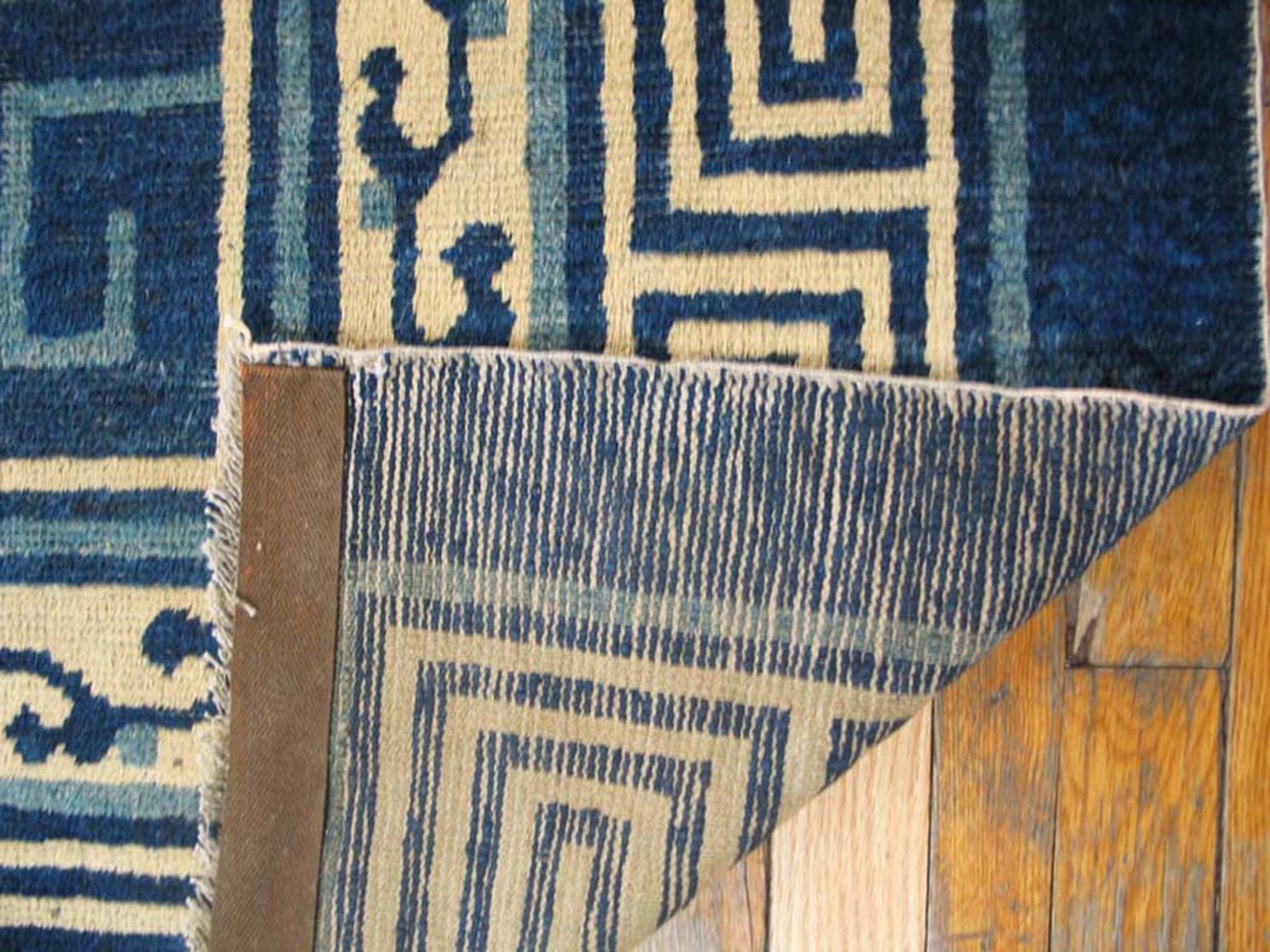 8X10 Antique Chinese Mongolian Design Wool Area Rug 1860 gallery