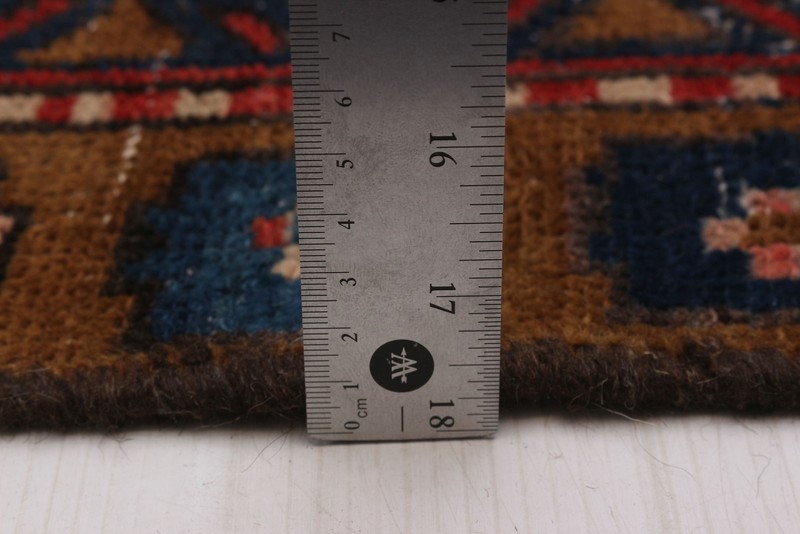 Vintage Hand-knotted Runner Rug 3'2" x 11'0" Traditional Oriental Wool Carpet gallery