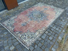 Turkish rug, Vintage rug, Large rug, Wool rug, Handmade rug, Carpet 5,3 x 8,4 ft