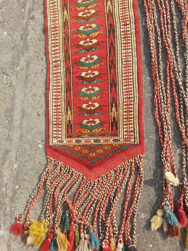 Vintage Hand Made Traditional Rug Oriental Wool Multicolor Carpet 118x89 cm gallery