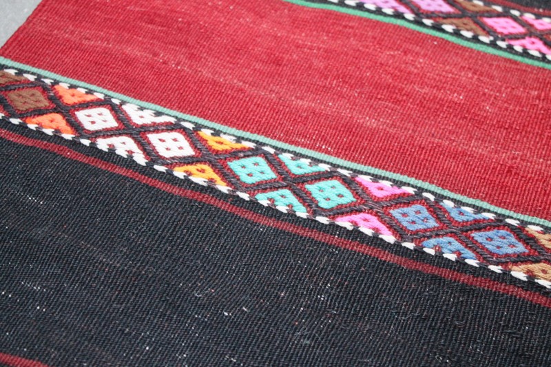 Turkish Rug 30''x110'' Oriental Runner Kilim Corridor Kilim Hallway Stairs gallery