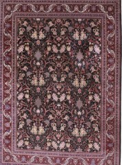 Chinese Wool Silk Area Rug New Rare Beauty 10 X 14 Ft Elegance Dark Blue Rare