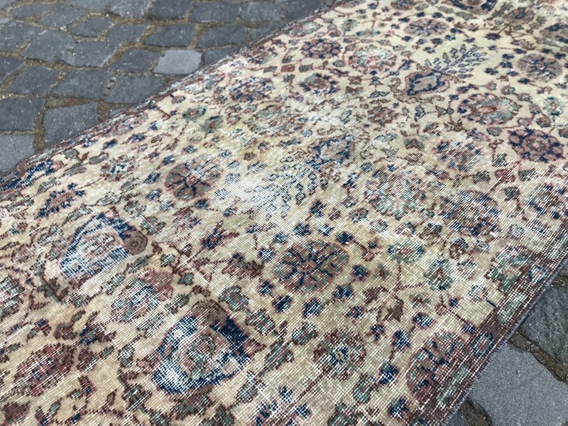 Bohemian Runner Rug, Turkish Vintage Rug, Handmade Wool Rug, 2,3 x 9,9 ft gallery