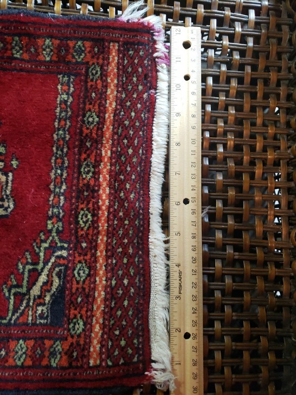 Small Vintage Tribal 1' X 1' Turkish Rug Hand Made Dollhouse Or Salesman Sample gallery