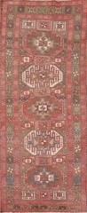 Geometric Vintage Traditional 10 ft. Runner Rug Handmade Wool 4×10