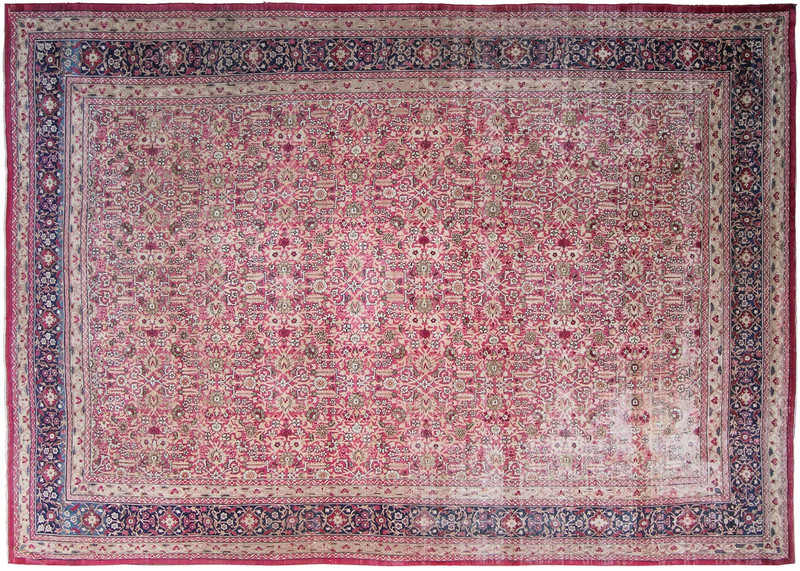 11x17 Antique Turkish Oushak Rug Fine Hereke Carpet Pink 341cm x 519cm c.1870 gallery