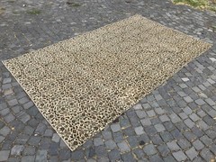 Turkish Vintage Rug, Handmade Wool Rug, Bohemian Large Rug, 5,9 x 9,9 ft