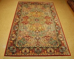 MINT AUTHENTIC AMERICAN KARASTAN MULTICOLORED RUG 5′ 9″ X 9′ PERSIPAN PANEL#790