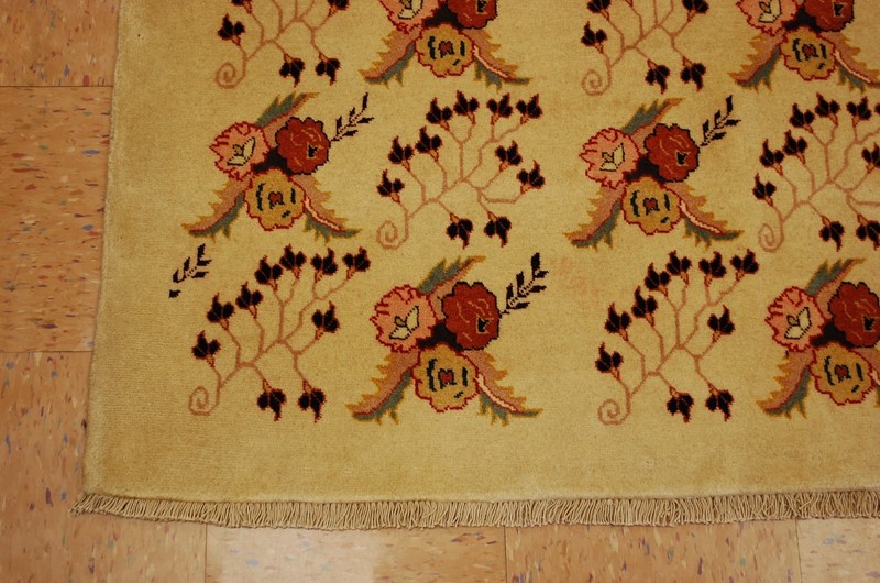 NATURAL WOOL Old Orintal Rugs, Hand Woven,knotted size Approximately 4'8" x6'10" gallery
