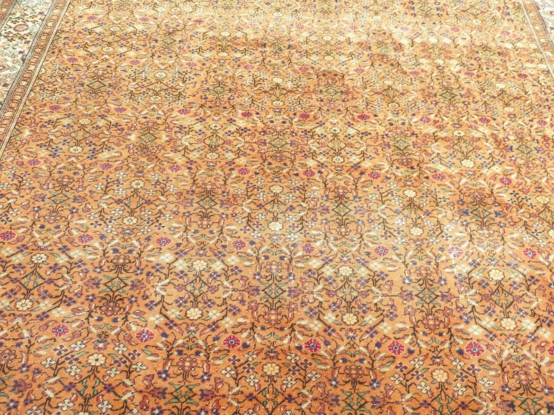 Turkish Rug, Area Rugs 8x12, Handmade Floor Carpet, Keseria Wool Rug 100"X139" gallery