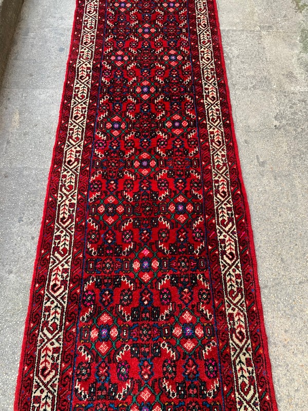 2'8'' x 16'5'' Vintage Rug Runner Carpet Natural Village Handmade Rug.SKU:P1638 gallery