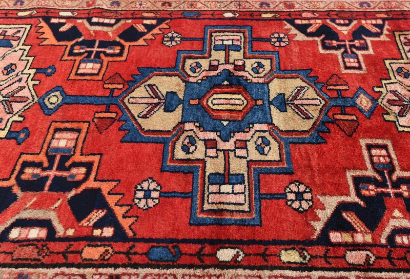 4x10 ft Tribal Geometric Oriental Rug Red Farmhouse Decor Kitchen Hallway Carpet gallery