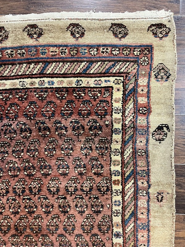 Antique Sarab Runner Rug 3x11 Wool Camel Hair Tribal Carpet 1920s Handmade gallery