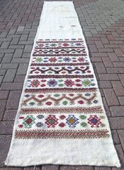 Hallway Rug Vintage Modern Kilim Runner Extra Long Rug Stair Rug Runner 26″x137″