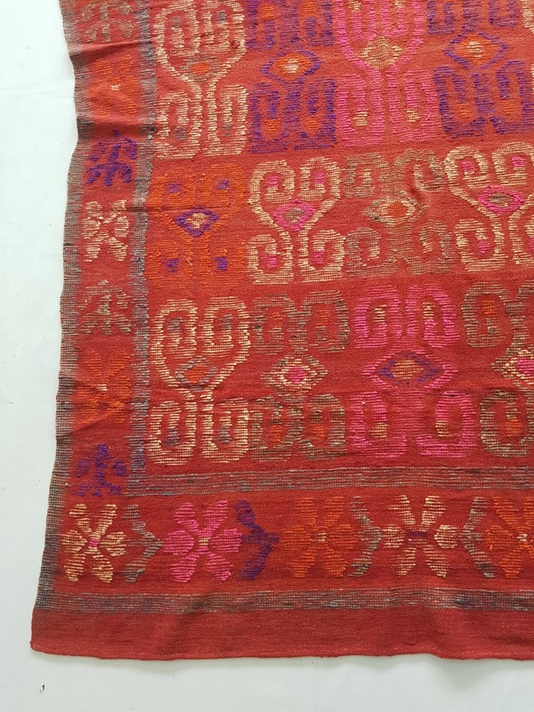 Vintage Handmade Traditional Beautiful Turkish Kilim Floor Rug Carpet 177x145 cm gallery