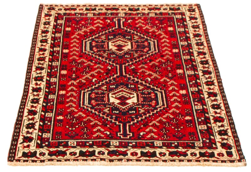 Vintage 3'7" x 5'1" Traditional Hand Knotted Vegetable Dye Wool Area Rug gallery