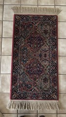 Karastan Rug 2×4 Multicolor Panel Kirman #717, Original 700 Series, Wool Pile
