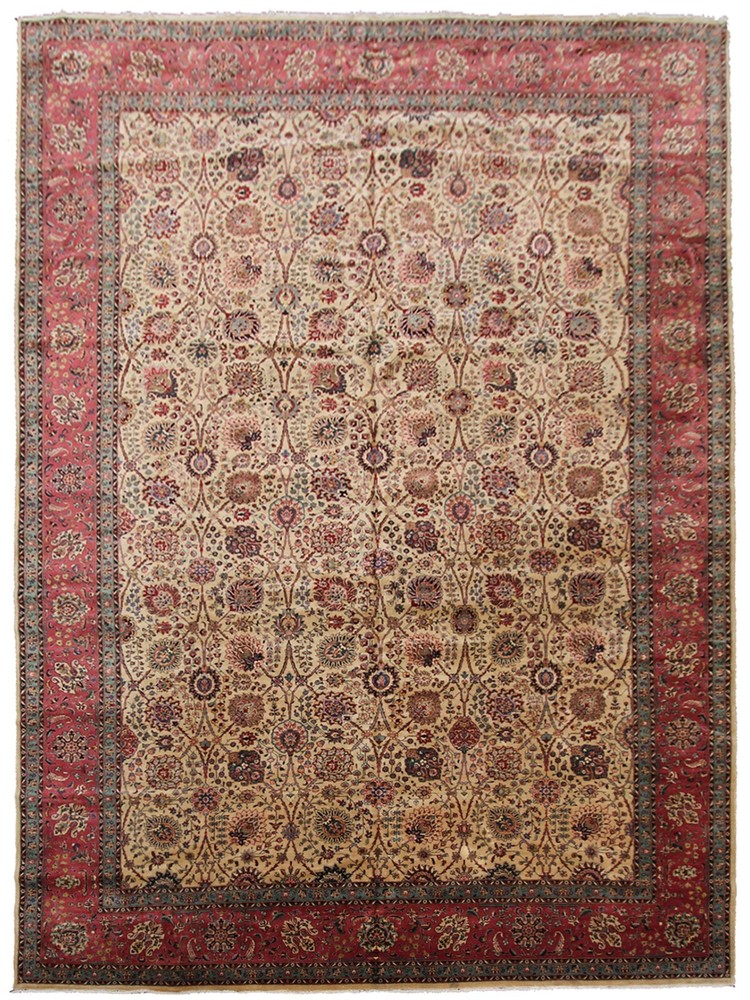 11x17 Vintage Turkish Oushak Rug Fine Hereke Carpet High KPSI 340cm x 498Cm
