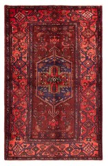 Vintage 4’8″ x 7’1″ Traditional Hand Knotted Vegetable Dye Wool Area Rug