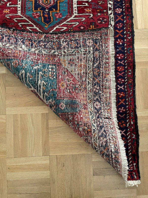 Karajeh Runner Rug Carpet 3 x 11 Geometric Medallions Vintage gallery