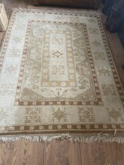 Handmade Milas 100% Turkish Wool Rug. 8ft X 6ft Approx