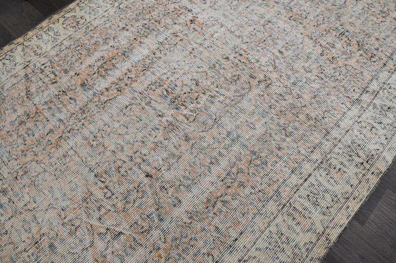 Oushak Turkish Vintage Rug 5x8 Kilim Rug Anatolian Handmade Boho Decor ORANGE gallery