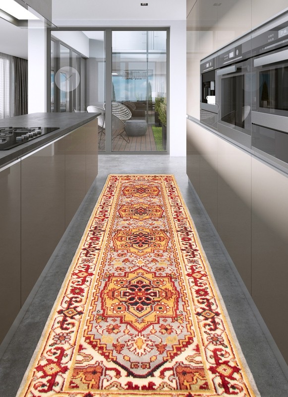 2'9" x 10'0" Vintage Hand-knotted Runner Rug Traditional Oriental Wool Carpet gallery