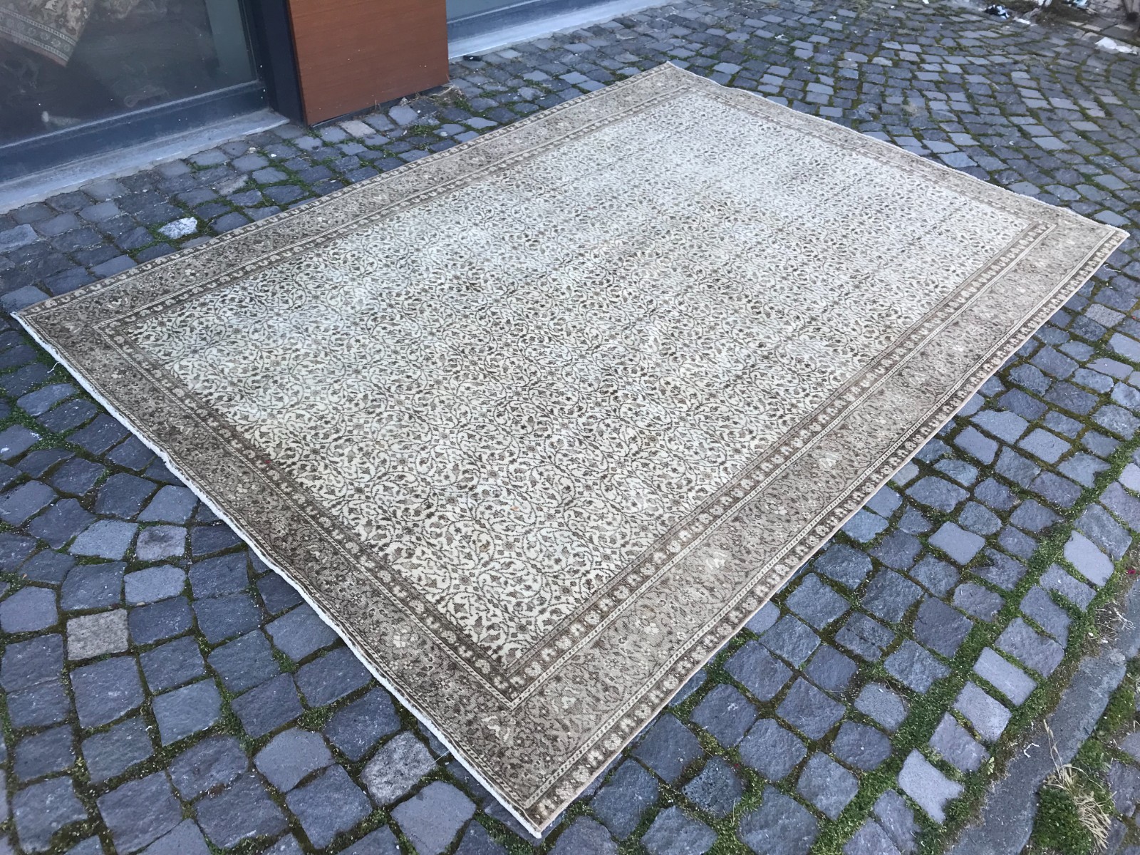 Turkish Vintage Rug, Handmade Wool Rug, Bohemian Large Rug, 6,3 x 9,1 ft gallery